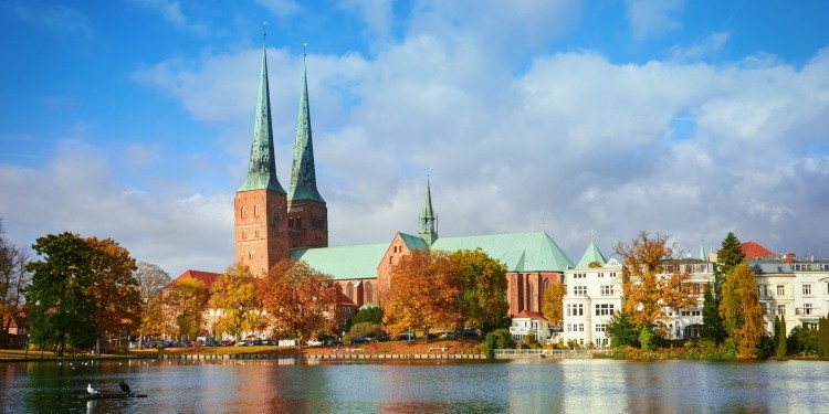 Lübecker Dom am Mühlenteich